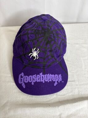 Vintage Y2K Goosebumps Purple w/Spider Hat youth size SnapBack RARE Glows